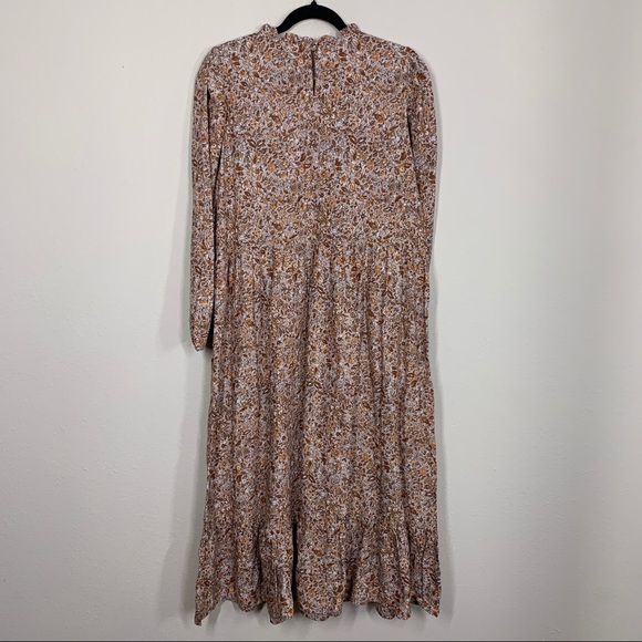 UNIVERSAL THREADS Microfloral Tiered Cottage Core Midi Maxi Dress Large - Picture 8 of 12